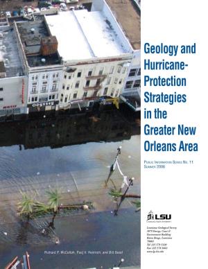 Geology and Hurricane- Protection Strategies in the Greater New Orleans Area