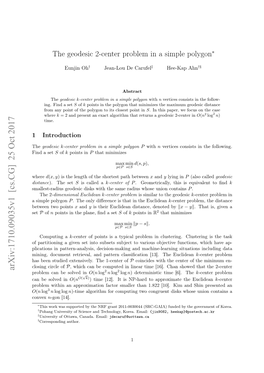 The Geodesic $2 $-Center Problem in a Simple Polygon