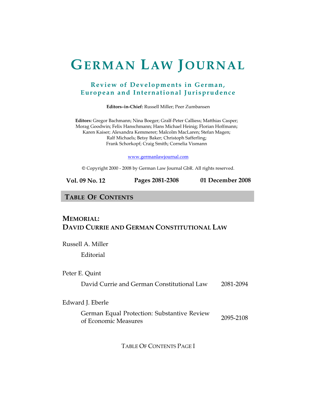 9 German Law Journal No. 12