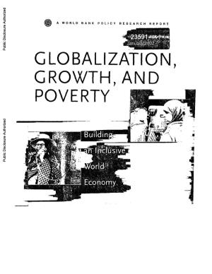 Globalization, Growth and Poverty