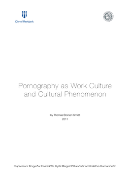 Pornography As Work Culture and Cultural Phenomenon