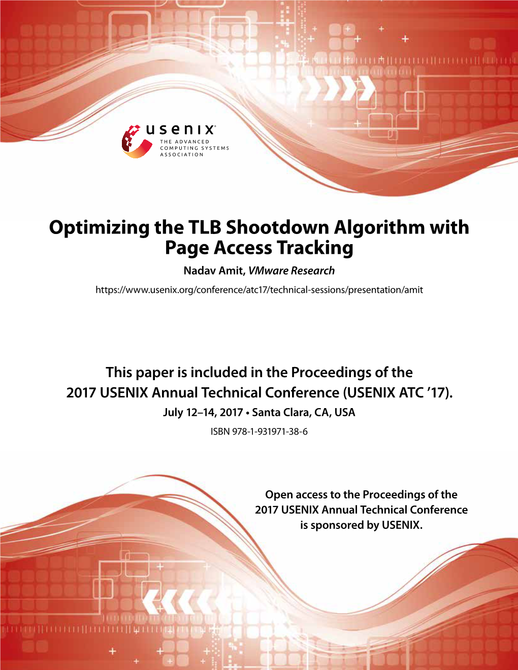 Optimizing the TLB Shootdown Algorithm with Page Access Tracking