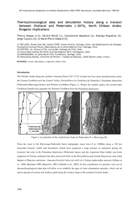 North Chilean Andes: Orogenic Implications