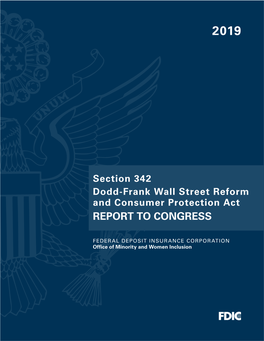 Section 342 Dodd-Frank Wall Street Reform and Consumer Protection Act REPORT to CONGRESS