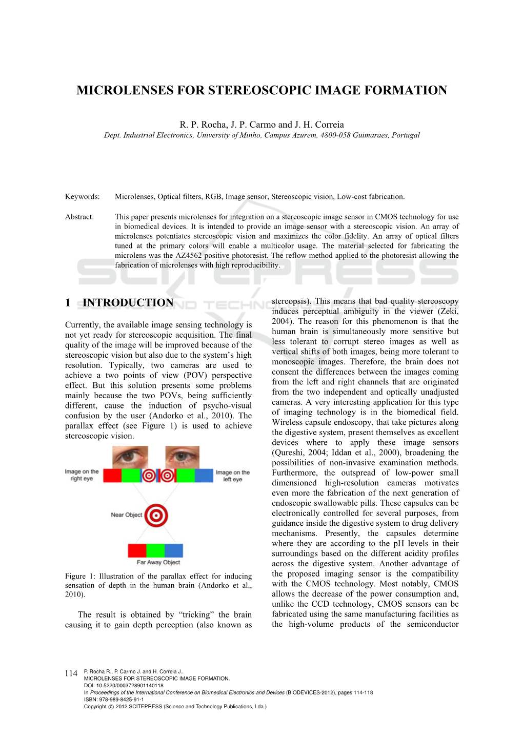 Microlenses for Stereoscopic Image Formation