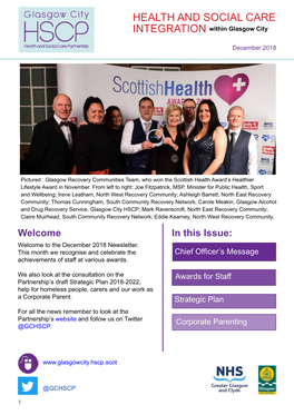 HEALTH and SOCIAL CARE INTEGRATION Within Glasgow City