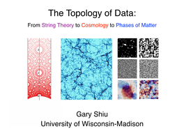 The Topology of Data