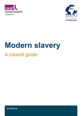 Modern Slavery: a Council Guide