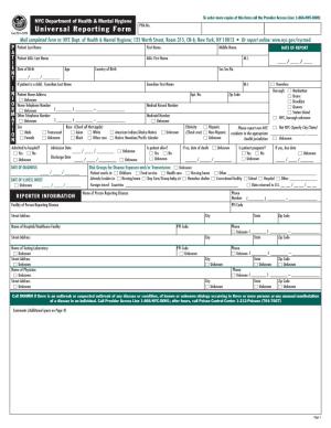 NYS DOH STD Reporting Form