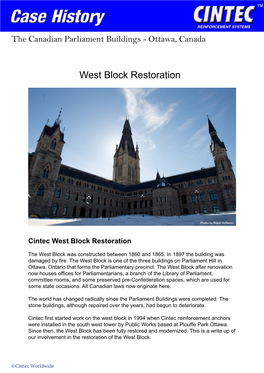 West Block Restoration