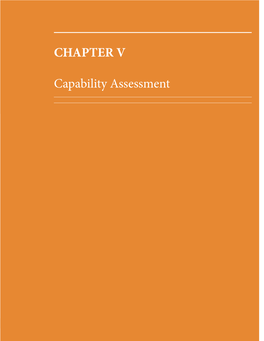 CHAPTER V Capability Assessment