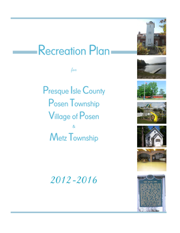Presque Isle County Recreation Plan 2012