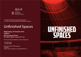 Unfinished Spaces