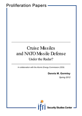 Cruise Missiles and NATO Missile Defense Under the Radar? ______
