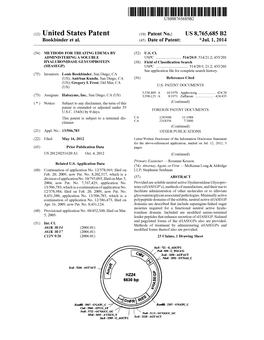(12) United States Patent (10) Patent No.: US 8,765,685 B2 B00kbinder Et Al
