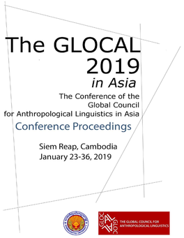 The Global Council on Anthropological Linguistics 2019, in Asia