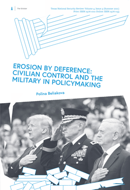 Civilian Control and the Military in Policymaking