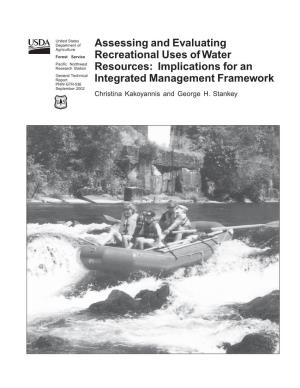 Assessing and Evaluating Recreational Uses of Water Resources: Implications for an Integrated Management Framework