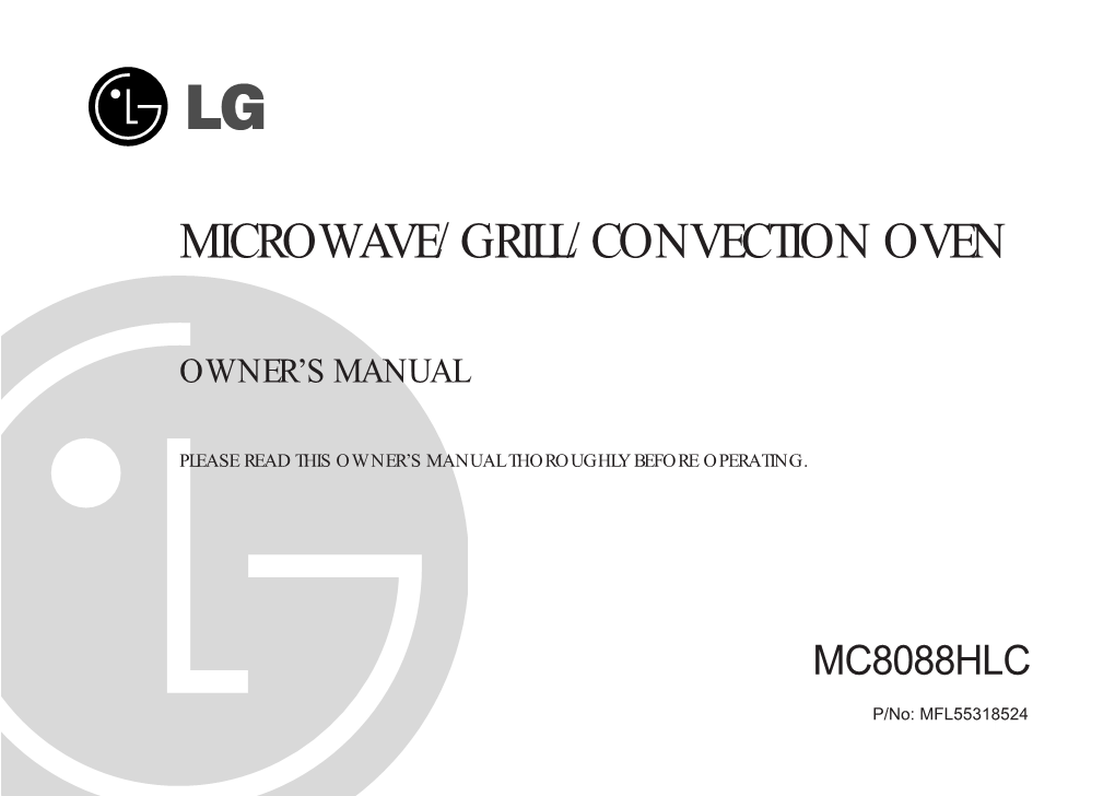 Microwave/Grill/Convection Oven