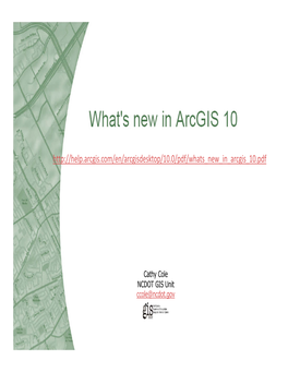 What's New in Arcgis 10 (Course Presentation).Pdf