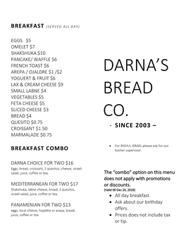 Darna's Bread