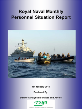 Royal Naval Montly Personnel Situation Report