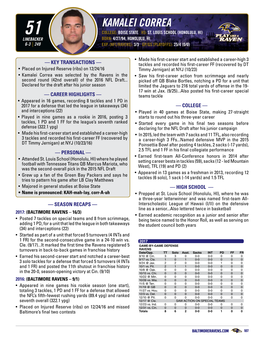 2018 Baltimore Ravens Media Guide