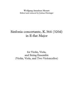 Sinfonia Concertante for Violin, Viola, and String Ensemble, K