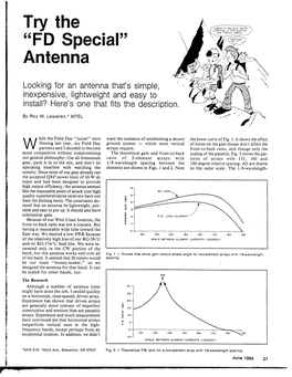 The Field Day Special Antenna