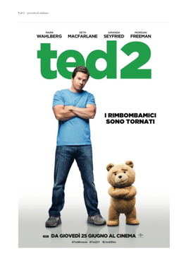 Ted 2 – Pressbook Italiano