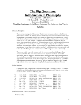 The Big Questions: Introduction to Philosophy