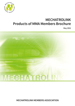 MECHATROLINK Products of MMA Members Brochure