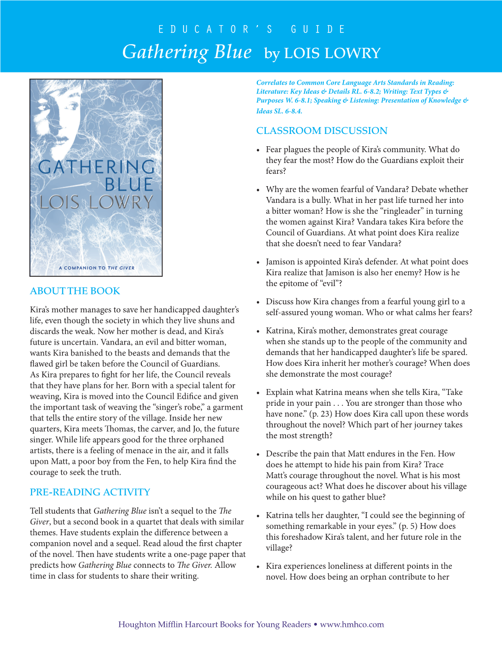 Gathering Blue by Lois Lowry