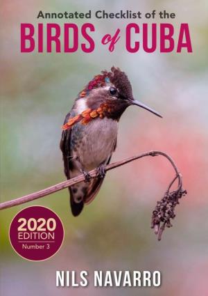 Annotated Checklist of the Birds of Cuba