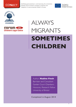 Always Migrants Sometimes Children