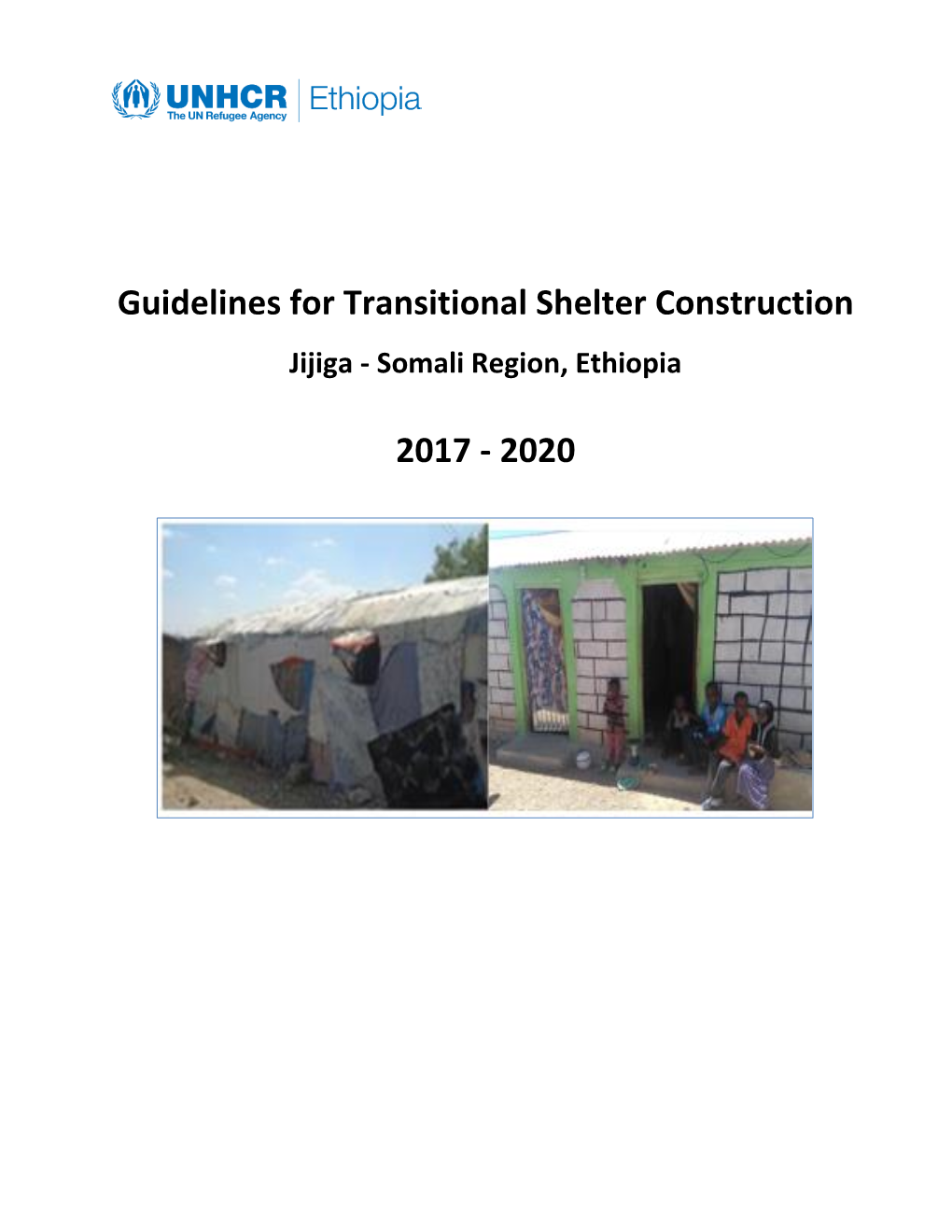 Guidelines for Transitional Shelter, Eastern Region