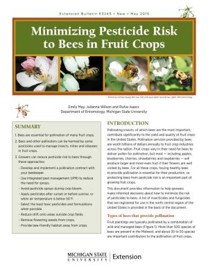 Minimizing Pesticide Risk to Bees in Fruit Crops