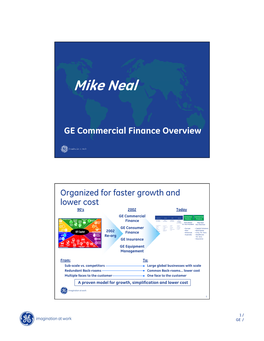 GE Commercial Finance Meeting