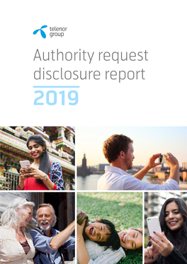 Authority Request Disclosure Report 2019