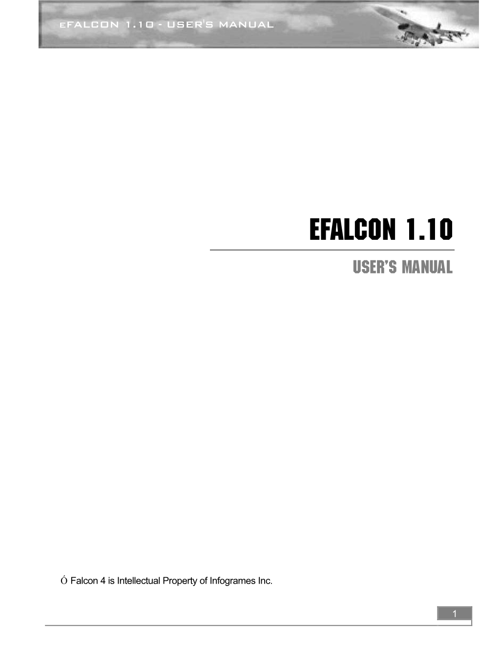 Efalcon 1.10 - USER's MANUAL