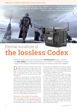 The Lossless Codex