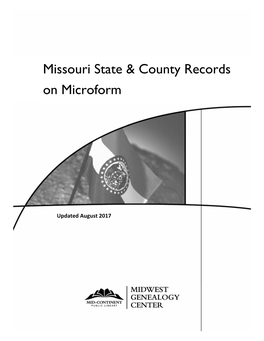 Missouri State & County Records on Microform