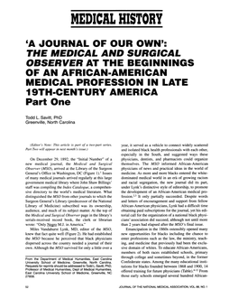 Medical and Surgical Observer African American.Pdf