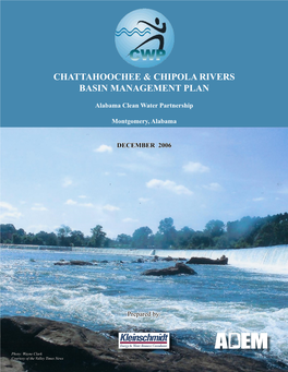 Chattahoochee & Chipola Rivers Basin Management