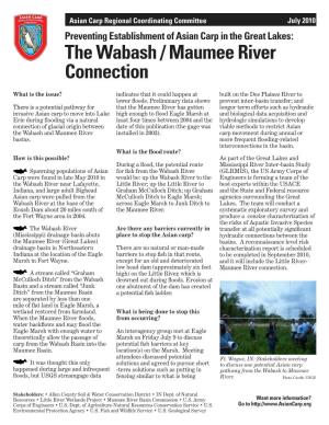 The Wabash / Maumee River Connection