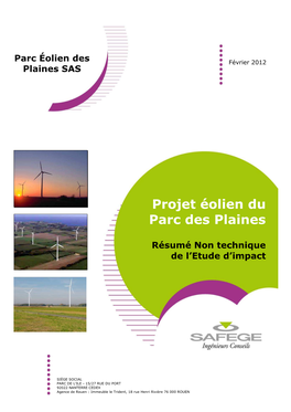Projet Éolien Du Parc Des Plaines