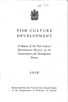 Fish Culture Development