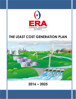 The Least Cost Generation Plan 2016