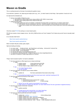 Maven Vs Gradle