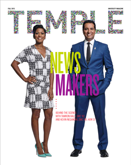BEHIND the SCENES with TAMRON HALL, SMC ’92, and KEVIN NEGANDHI, SMC ’98, HON ’15 from the Television Studio to the Emergency Room, Owls Show Their Relentless Spirit